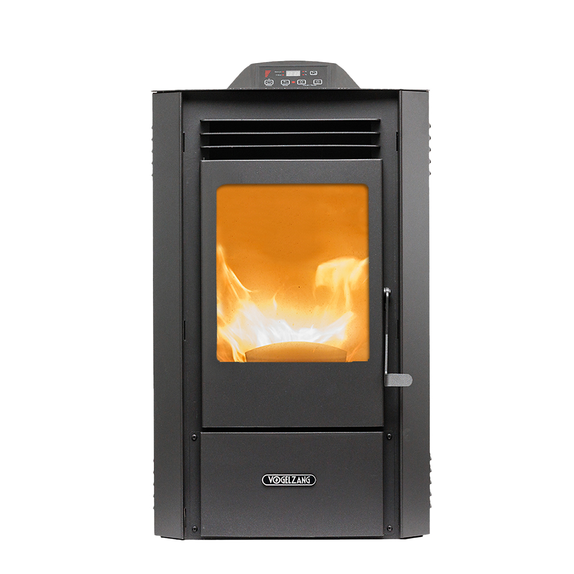 Vogelzang, Volgelzang Pellet Stove, Heat Output 55000 Btu/hour, Heating Capability 1300 ft²